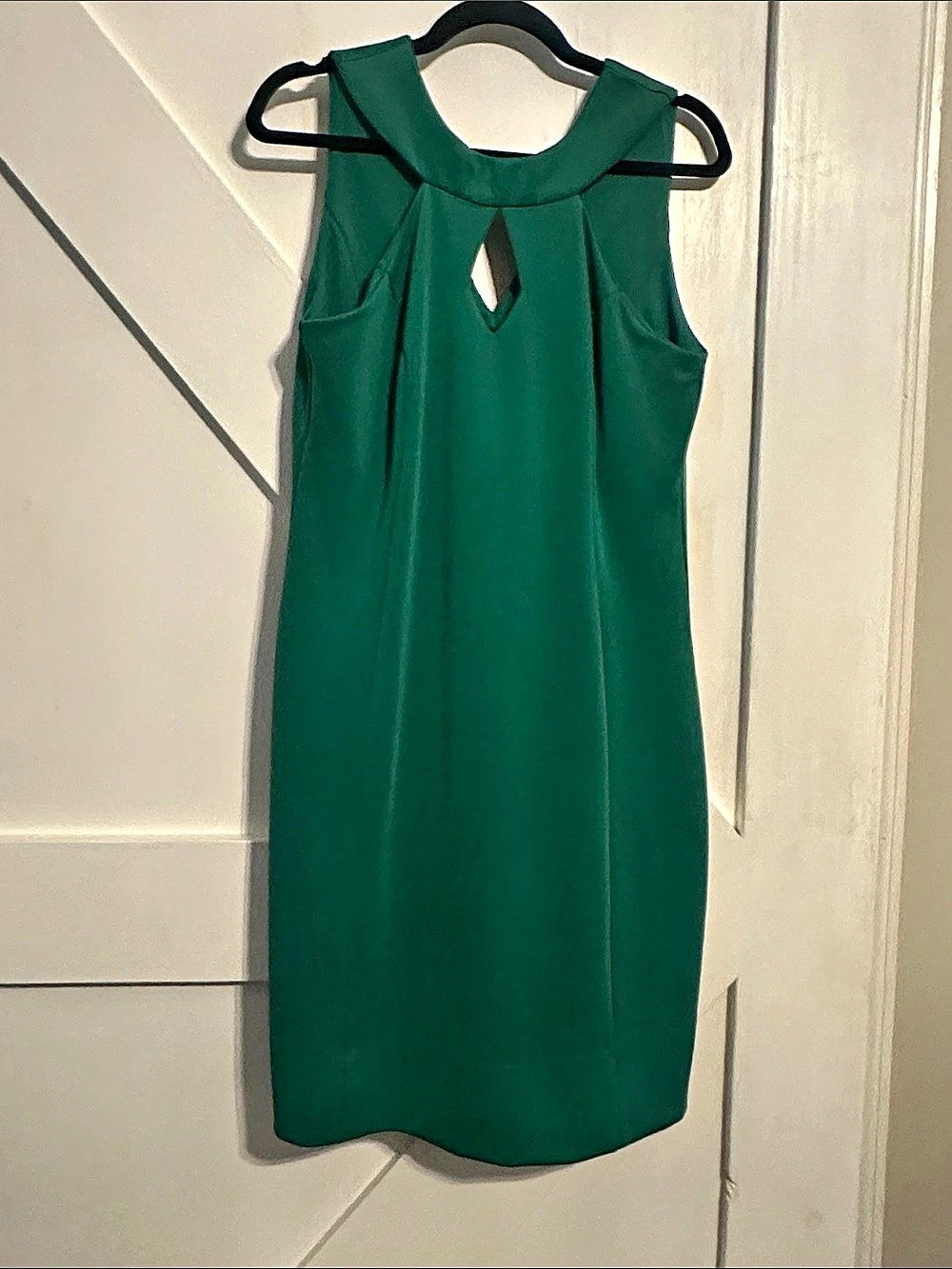 Gretchen Scott Kelly Green Sheath Dress Large